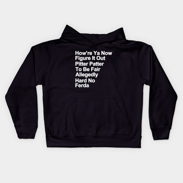 Letterisms Kids Hoodie by AABDesign / WiseGuyTattoos